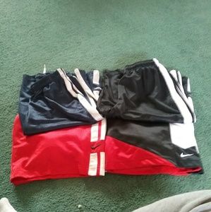 Bundle of 4 pairs Nike basketball shorts